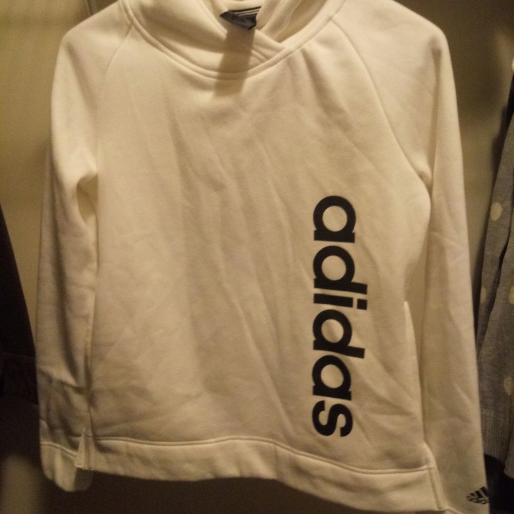 New without tags Adidas White Hoodie!
